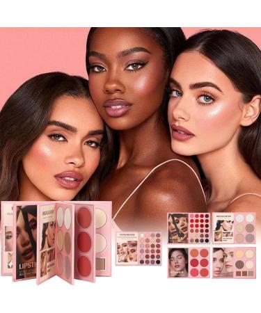  xowwyue Eye Makeup Palette 5-Layer Bookstyle Long Lasting Cosmetic Kit Makeup Kit | For Women Girls Passionate Daily Routine Wedding Party Practical - Buy Online on GoSupps.com