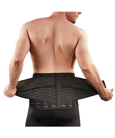 Vital Salveo-Adjustable Lower Back Support Back Brace Relieve Back Pain Lifting Work Scoliosis Brace Sciatica C-Fit(Medium)