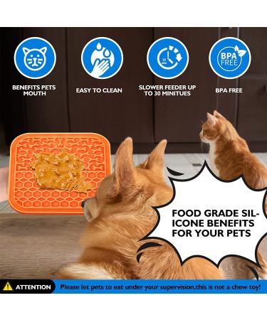 3 Pack Lick Mat for Dogs and Cats - Dog Slow Feeder & Grooming Mat - Food-Grade & Non-Toxic - Buy Online on GoSupps.com