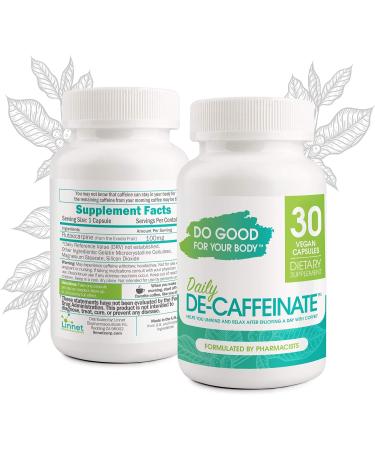 Daily De-Caffeinate for Coffee Lovers Rutaecarpine Supplement for Relaxation After Caffeine Non-Melatonin Non-Addictive Evening Formula 30 Capsules 1 - Buy Online on GoSupps.com