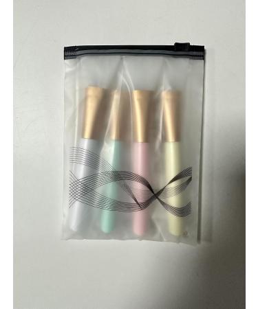 4-Piece Silicone Face Mask Brush Set - Perfect for Mud Masks Eye Serums & DIY Skincare | International Shipping - Buy Online on GoSupps.com