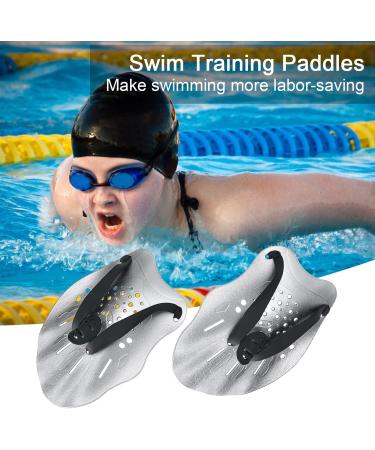 Contour Swim Paddles Hand  Swim Training Hand Paddles with Adjustable Straps  Swimming Hand Paddles for Women and Men grey - Buy Online on GoSupps.com