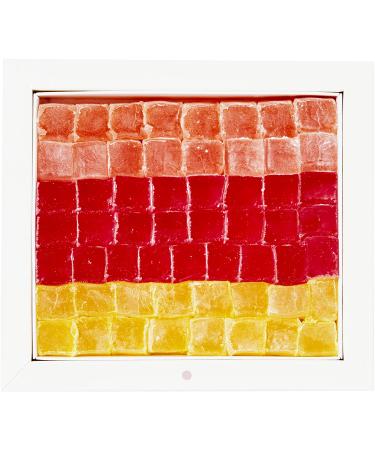 Cerez Pazari 16 Oz Turkish Delight Gift Box | Rose, Orange, Lemon Flavors | Vegan & Glucose Free Traditional Lokum Candy | Medium Size Gourmet Snack - Buy Online on GoSupps.com