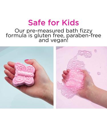 Creativity for Kids Butterfly Surprise Bath Fizzies - DIY Bath Bomb Kit (Makes 6) - Buy Online on GoSupps.com