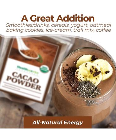 Healthworks Cacao Powder 5lb - Organic Cocoa Substitute | Keto Vegan Non-GMO | Peruvian Origin - Antioxidant Superfood - Buy Online on GoSupps.com