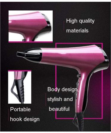 2200W Professional Hair Dryer Nano Ionic Blow Dryer Professional Salon Hair Blow Dryer Fast Dry Low Noise 2 Speed and 3 Heat Setting - Buy Online on GoSupps.com