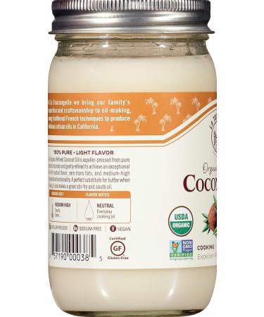 La Tourangelle Organic Refined Coconut Oil - 14 fl oz (Pack of 1) | Ideal for Cooking, Baking, Hair, and Skin Care - Buy Online on GoSupps.com