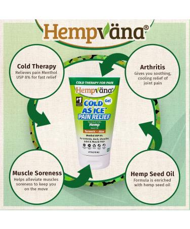 As Seen On TV Cold As Ice Pain Relief Gel with Hemp Seed Extract, Turmeric, and Aloe - Fast-Acting Menthol Gel for Arthritis, Joint Pain, Back Pain, Muscle Soreness - Buy Online on GoSupps.com
