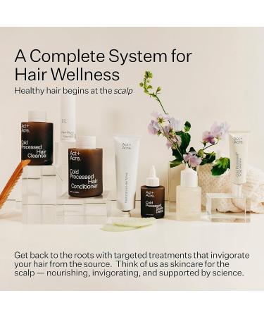 ACT+ACRE Restorative Hair Mask with Castor Oil (4.5 fl oz) and Gentle Natural Shampoo (3 fl oz) - Hair Treatment Set for All Hair Types - Buy Online on GoSupps.com