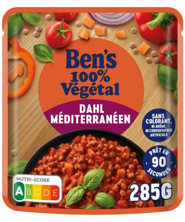 BEN'S ORIGINAL 100% Plant-Based Mediterranean Dahl (Pack of 1)