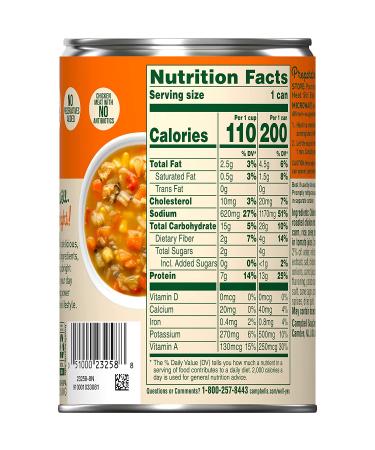 Campbell's Well Yes! Roasted Chicken with Rice Soup, 13g Protein, 16.3oz Can, Pack of 12 - Buy Online on GoSupps.com