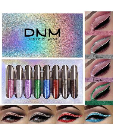 8 Colors Liquid Glitter Eyeliner Set - Shimmering Delineadores de Colores for Eyes - Sparkly Colorful Glitter Gel Liner Pen Pack - Makeup Glitters for Eyes - 8 Count - Buy Online on GoSupps.com