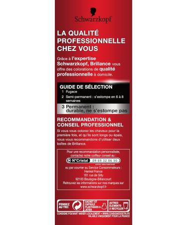 Schwarzkopf Brillance Hair Color 891 Noir Bleut - Intense Shine & Rich Color | Shop Internationally - Buy Online on GoSupps.com