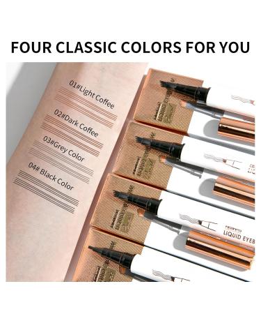 Waterproof Eyebrow Pencil - Long-lasting & Fast-Drying Liquid Pencil for Effortless Natural Shape in Light Brown - Buy Online on GoSupps.com