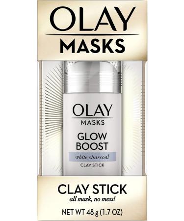 Olay Masks - Clay Stick Mask - Glow Boost - Anthracite White 48 g - Buy Online on GoSupps.com