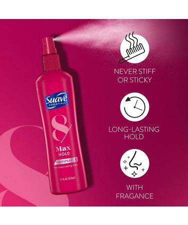 Suave Hairspray Max Hold Bundle Unscented Hairspray + Scented Non-Aerosol Hair Spray 11 Oz Ea (2 Piece Set) - Buy Online on GoSupps.com