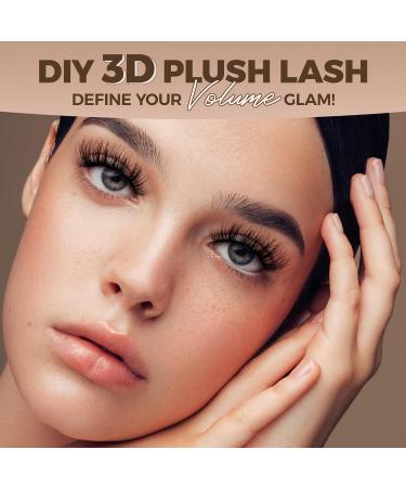 Lashview 144 PCS 3D Cluster Lashes - DIY Mega Volume Eyelash Extensions | Reusable Super Thin Band Individual Lashes - Buy Online on GoSupps.com