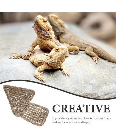 POPETPOP Reptichip 2pcs Lizard Hammock Jungle Climber Reptile Lizard Bearded Dragon Hammock Reptile Lounger Hammock Bed for Anoles Bearded Dragons Geckos Iguanas Hermit Crabs Jungle Toys - Buy Online on GoSupps.com