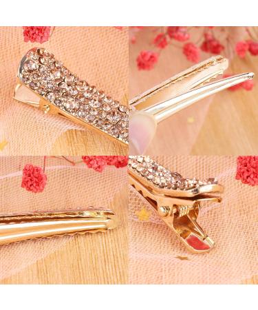 12 Pcs Rhinestone Alligator Hair Clips - Stylish Crystal Duckbill Clips for Women and Girls | Hair Styling Tools and Accessories - Buy Online on GoSupps.com