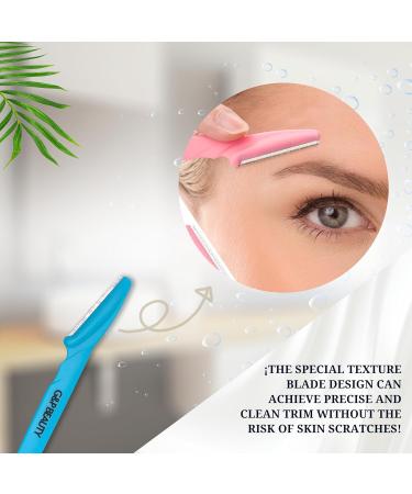 G&P BEAUTY Precision Face & Eyebrow Dermaplaning Kit | 3 Exfoliating Razors & Precision Covers | Perfect Gift for Women | International Shipping Available - Buy Online on GoSupps.com