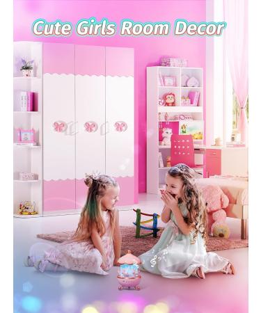 Kids Night Light Projector with 15 Films & 10 Soothing Sounds - Remote Controlled Baby Bedroom Decor & Christmas Gift - Kawaii Castle Theme - Buy Online on GoSupps.com