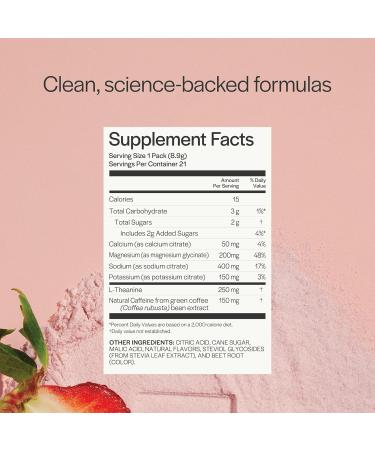 Gainful Hydration + Caffeine Powder Packets with Key Electrolytes Magnesium & Sodium + L Theanine Low Sugar Drink Mix Strawberry Lemonade 21 Sticks Strawberry Lemonade (Caffeinated) 6.59 Ounce (Pack of 1) - Buy Online on GoSupps.com
