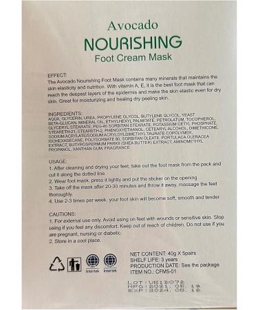 Elitzia ETMM04 Foot Mask - Hydrating & Moisturizing Rough Skin Repair | 5 Pack for Men & Women - Best Foot Care Solutions - Buy Online on GoSupps.com