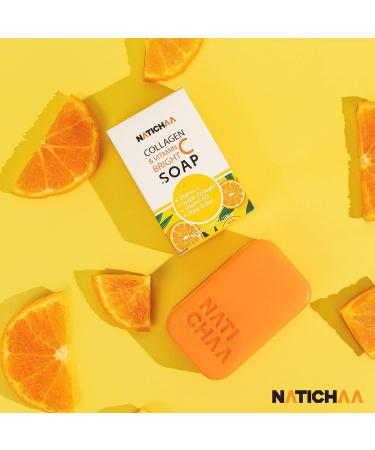 Buy NATICHAA Collagen & Vitamin C Brightening Soap - Moisturizing, Dark Spot Treatment, Vegan, Paraben & SLS Free - 3.52 oz (2 Bars) - Buy Online on GoSupps.com