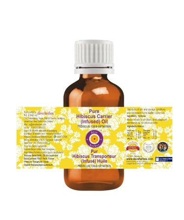 Buy Pure Hibiscus Carrier Oil (100ml) - Natural Infused Hibiscus Oil for Skin & Hair - International Shipping - Buy Online on GoSupps.com