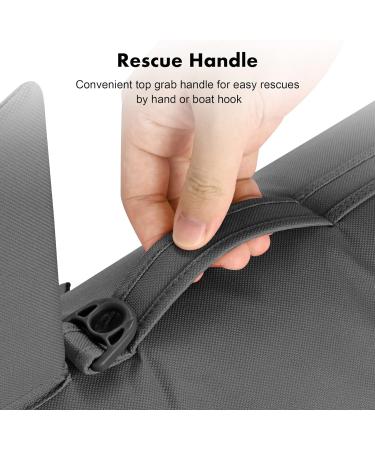 Easilywinlife XL Dog Vest - Adjustable Ripstop Life Jacket with High Buoyancy Rescue Handle & Reflective Strip for Dogs (79 99 cm Gray) - International Shipping Available - Buy Online on GoSupps.com