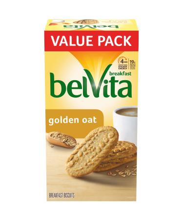 NABISCO BELVITA Golden Oat Breakfast Biscuits, 12 Packs (4 Biscuits Per Pack)