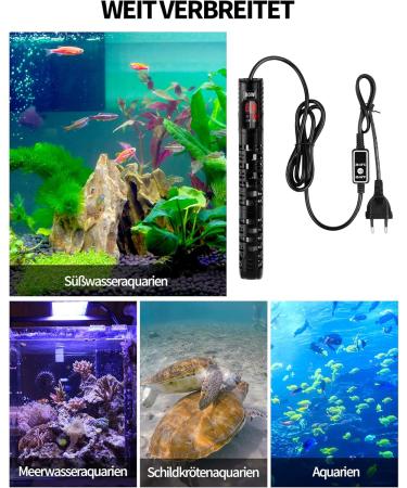 Buy Netonda 50W Aquarium Heater - Digital LED Temperature Control for 10-50L Fish & Turtle Tanks | Best for Freshwater & Saltwater - Buy Online on GoSupps.com