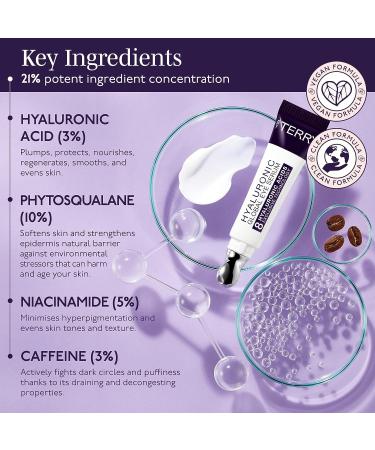 By Terry Hyaluronic Global Eye Serum - Dark Spot Corrector & Anti-Aging - Vegan Formula - 0.5 fl oz - Buy Online on GoSupps.com