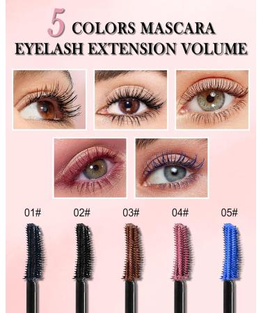  Lestpola Brown mascara for volume and length waterproof fiber mascara long-lasting and clump-free smudge-proof extra-long lashes volume and definition eye makeup gifts - Buy Online on GoSupps.com