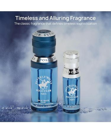 Beverly Hills Polo Club BHPC Men's Eau De Toilette Bonus Pack featuring 1.7 oz EDT + Bonus 0.5 oz EDT (Aqua) - Buy Online on GoSupps.com