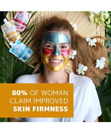 Orientana - Glow Face Mask Golden Aralia & Turmeric | Natural & Vegan | Hydrating Moisturising Glowing Soothing Brightening Normal Skin | Anti Ageing Wrinkle & Redness Reducer - 30ml - Buy Online on GoSupps.com