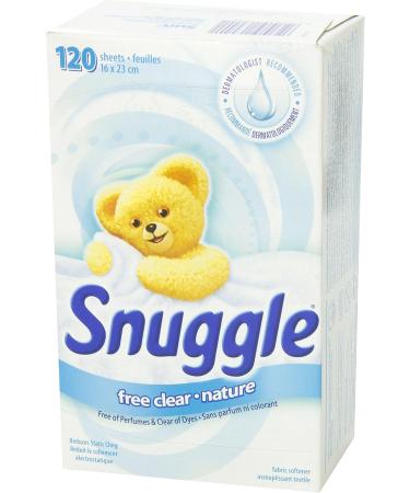 Snuggle Hypoallergenic Free & Soft Dryer Sheets (120 count) Softener for Laundry to Control Static and Reduce Wrinkles Long Lasting Fabric Softener without perfurmes and clear of dyes - Buy Online on GoSupps.com