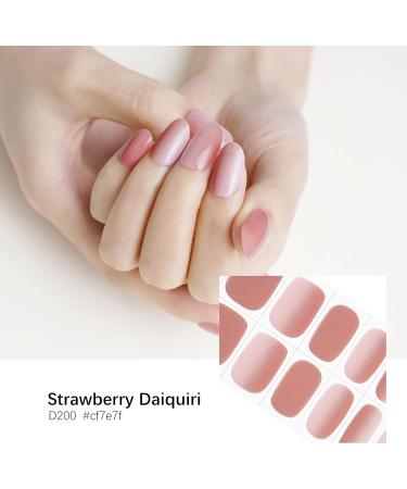 DANNI & TONI 28 Strawberry Daiquiri Gel Nail Stickers - Salon-Quality Semi Cured Manicure Set - Buy Online on GoSupps.com