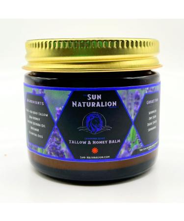 Shop Tallow & Honey Lavender Balm - 100% Grass-Fed Beef Tallow & Organic Ingredients for Sun-Damaged & Dry Skin - International Shipping Available - Buy Online on GoSupps.com