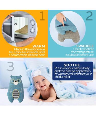 ECO Baby Colic and Gas Relief - ReHEATIE Heated Tummy Toy for Newborns | Soothing Warmth Baby Heating Pad | Relieve Gas, Colic & Upset Stomach | Fussy Infants Leo Super Star - Buy Online on GoSupps.com