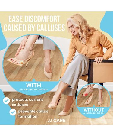 JJ CARE Callus Cushions (Pack of 50) - Round Callus Pads for Bottom of Foot - Soft Felt Foot Pads for Women - Pain Relief & Foot Care - Buy Online on GoSupps.com