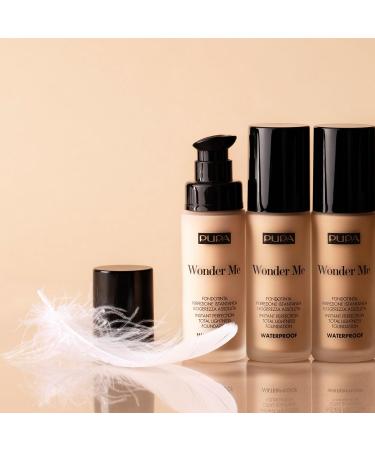 Pupa Foundation Waterproof Fluid Wonder Me (030 Medium Beige Neutral) Instant Perfection Foundation with Absolute Lightness Long Life Water and Moisture Resistant 30 ml Format - Buy Online on GoSupps.com