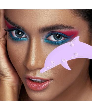 Eyeliner Stencils - Eyeshadow Stencil for Eye Makeup Eyeliner Stencils Silicone Smoky Eyeshadow Applicators Guide Template Tool Eyeliner Stencils Eyeliner Aid Eyebrow Pencil Stencil Kroren Purple - Buy Online on GoSupps.com