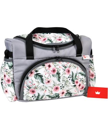 BabyLux Nursing Diaper Bag | Stylish Stroller Bag for Moms | Floral Design | International Shipping - Buy Online on GoSupps.com