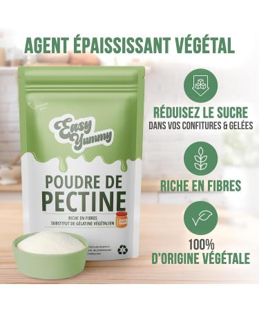 Easy Yummy Pectin powder (250 g) Pectin for making jams vegetarian substitute for gelatin - Buy Online on GoSupps.com