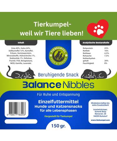 Relaxing Probiotic Snacks for Dogs & Cats - Anti-Stress Treats for Fear & Nervousness (150g) - Buy Online on GoSupps.com