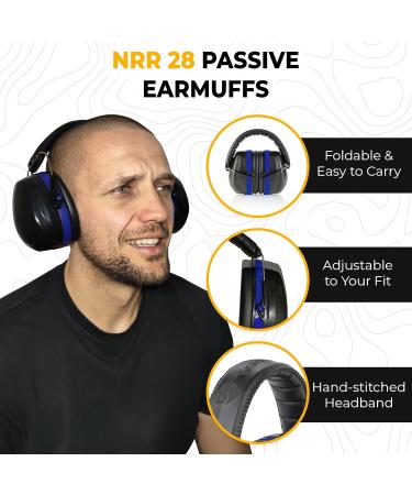 TradeSmart Couples Gifts - Shooting Ear & Eye Protection Set with Glasses & Case (Blue/Clear) - Buy Online on GoSupps.com