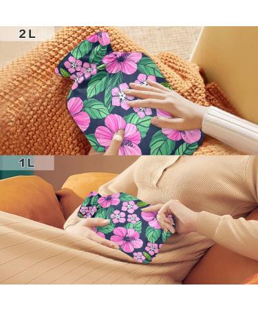 Tropical Hibiscus Heat Bottle for Pain Relief | 2L Hot Water Bag & Heating Therapy - Buy Online on GoSupps.com