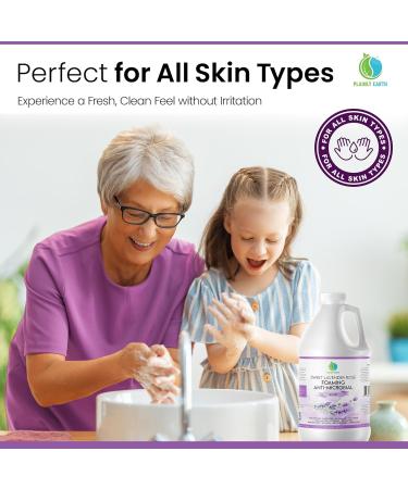 AntiMicrobial Hand Soap 64 oz - Sweet Lavender Rose Gentle Foaming Liquid Hand Soap Refill Antibacterial - Moisturizing Long Lasting Freshness & Safe for Skin Sweet Lavender Rose 1 Count (Pack of 1) - Buy Online on GoSupps.com