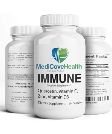 Immune Support Quercetin Vitamin C Zinc Vitamin D3 - Boost Your Body's Defense - Buy Online on GoSupps.com